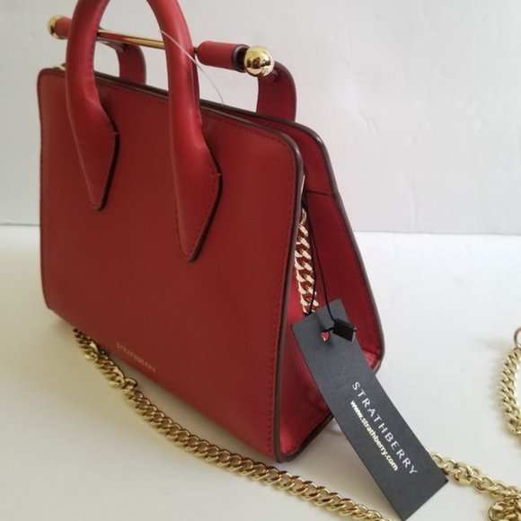 Strathberry Nano Ruby Tote Leather Bag - Picture 5 of 12